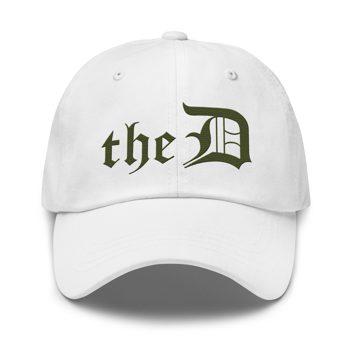 Detroit 'The D' Dad Hat | Army Green