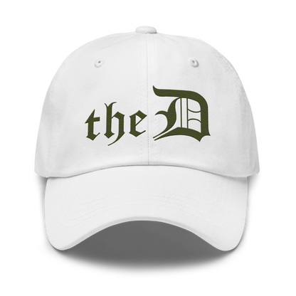 Detroit 'The D' Dad Hat | Army Green