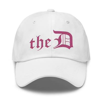 Detroit 'The D' Dad Hat | Apple Blossom Pink