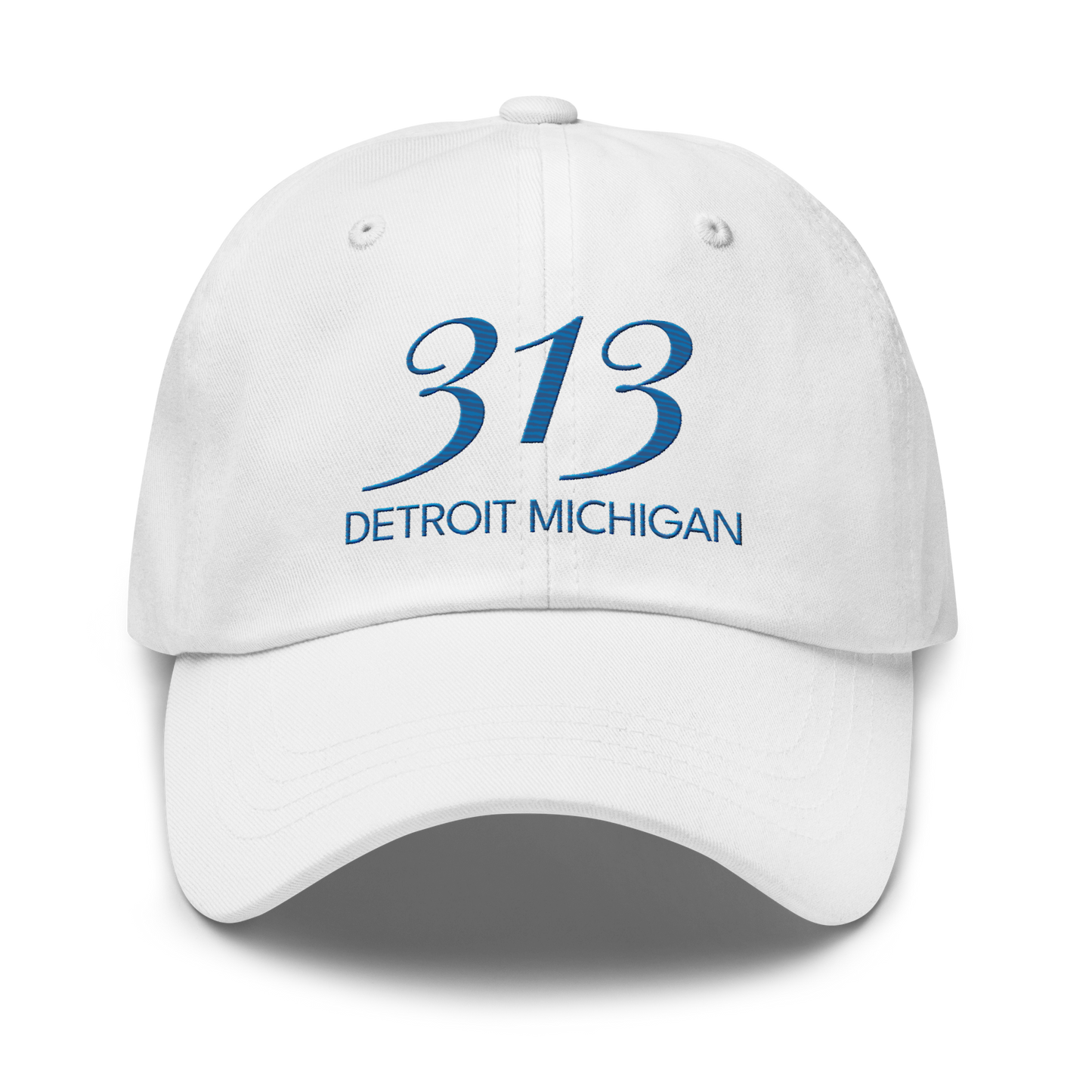 '313 Detroit Michigan' Dad Hat | Azure