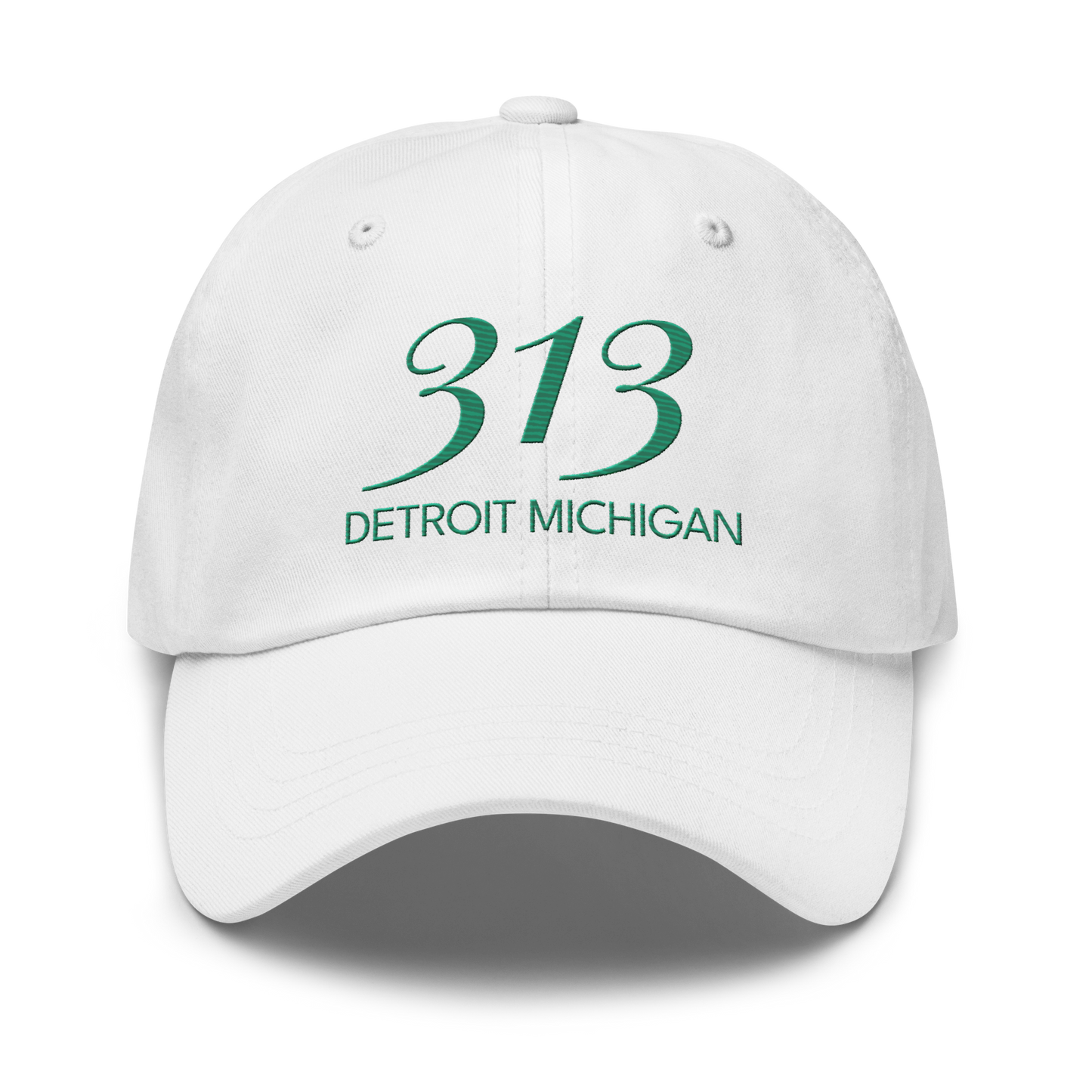 '313 Detroit Michigan' Dad Hat | Emerald Green