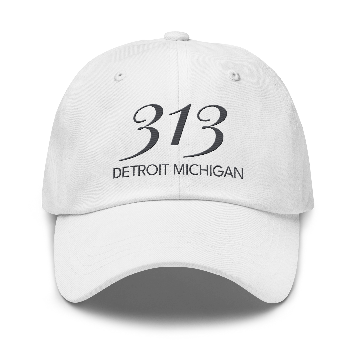 '313 Detroit Michigan' Dad Hat | Iron Ore Grey