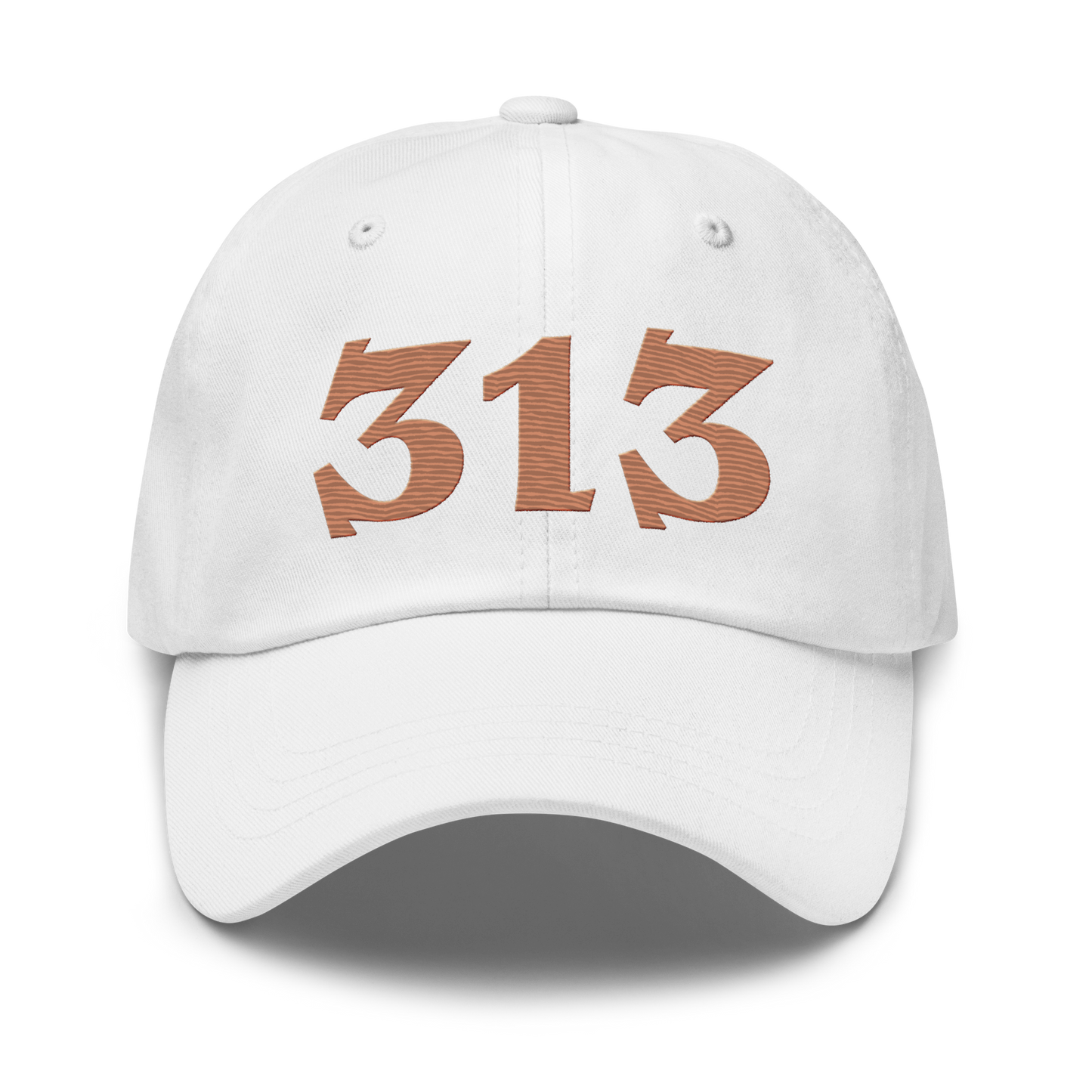 Detroit '313' Dad Hat (Angry Font) | Copper