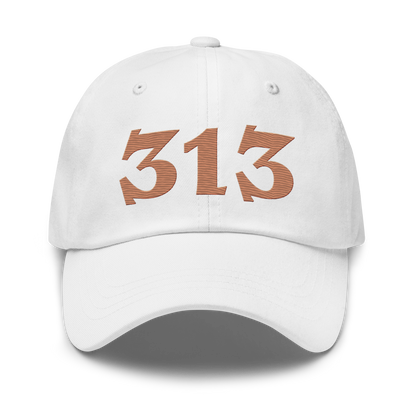 Detroit '313' Dad Hat (Angry Font) | Copper