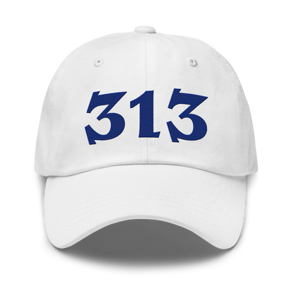 Detroit '313' Dad Hat (Angry Font) | Bourbon Blue