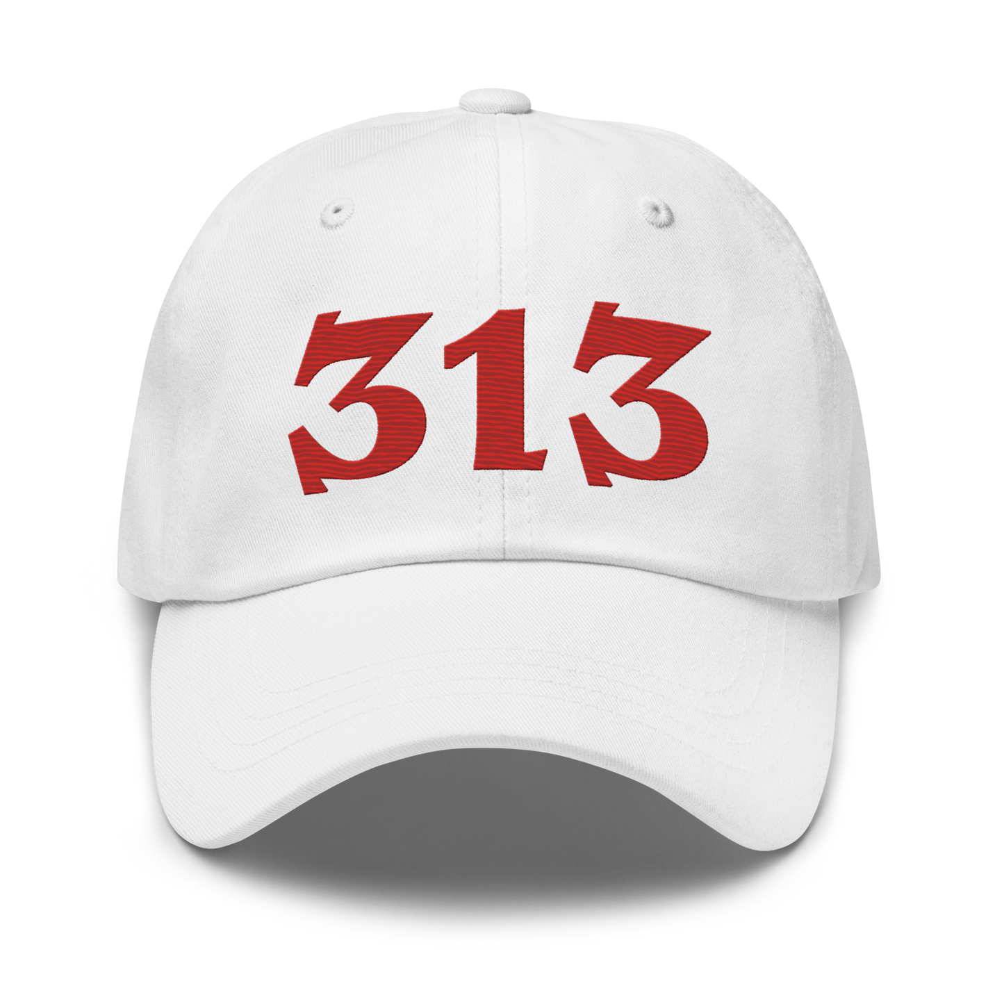 Detroit '313' Dad Hat (Angry Font) | Aliform Red