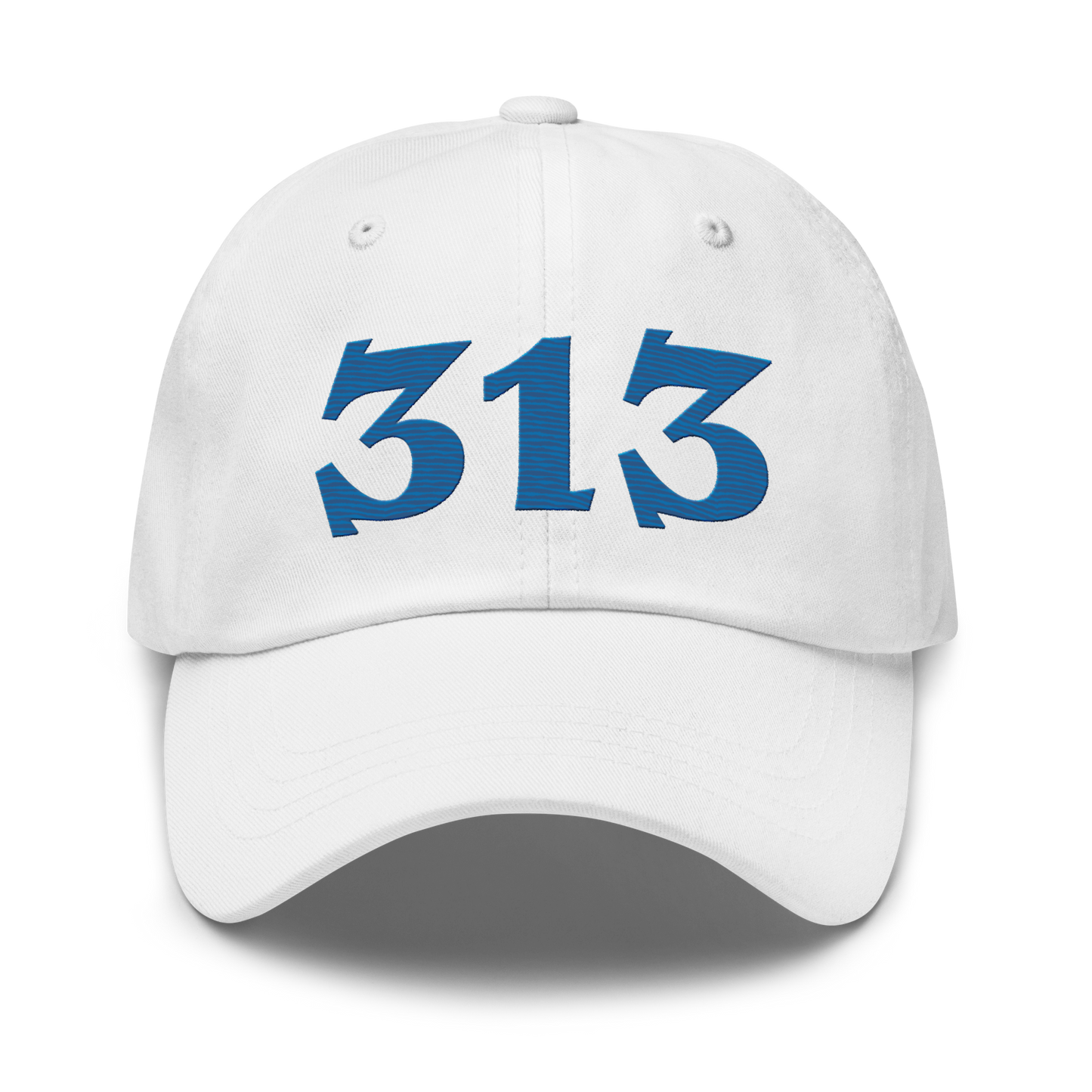 Detroit '313' Dad Hat (Angry Font) | Azure