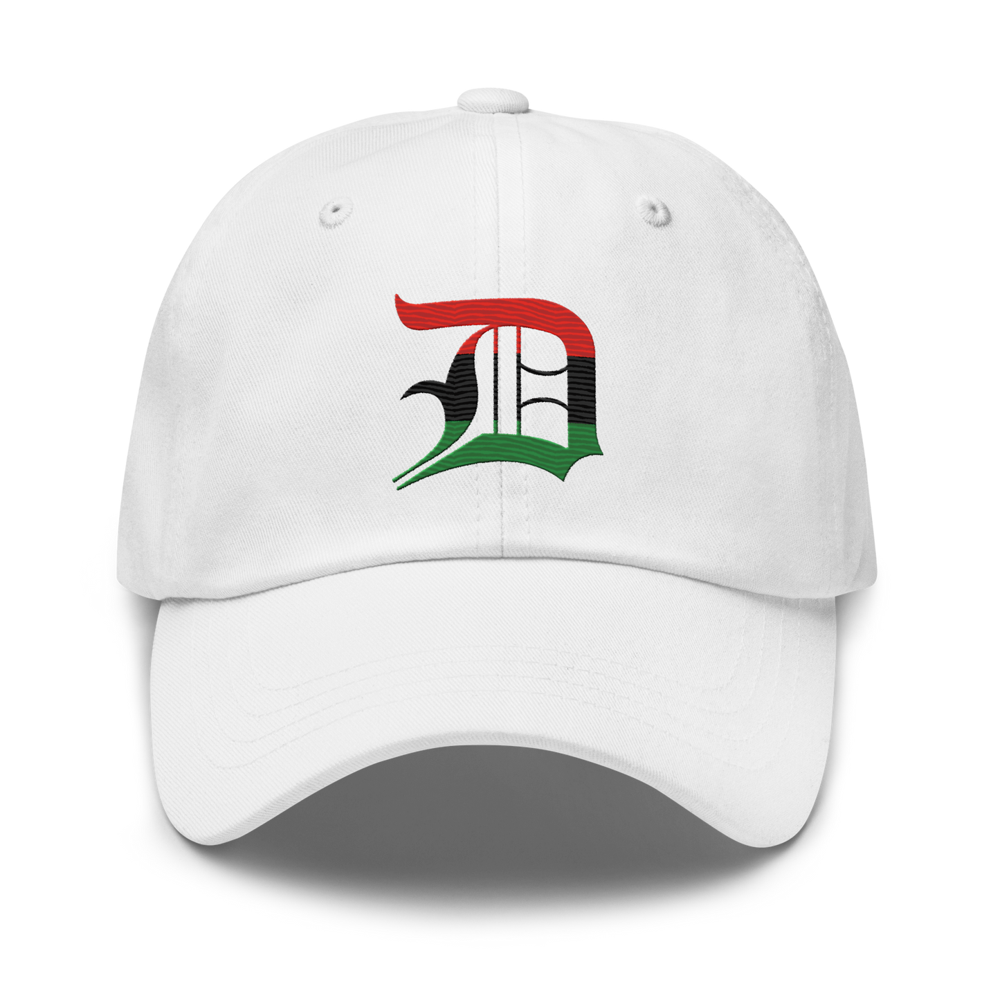 Detroit 'Old English D' Dad Hat | Pan-African Edition