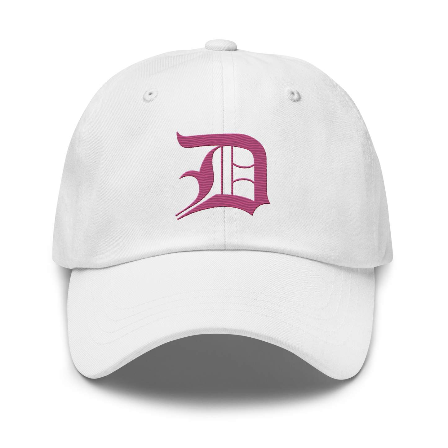 Detroit 'Old English D' Dad Hat (Apple Blossom Pink)