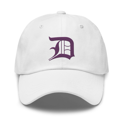 Detroit 'Old English D' Dad Hat (Plum)