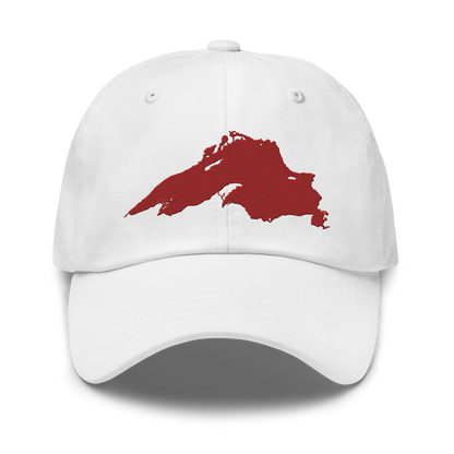 Lake Superior Dad Hat | Thimbleberry Red