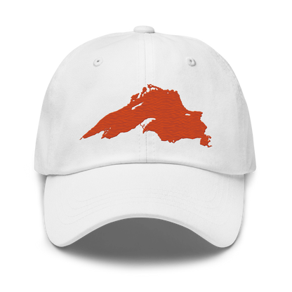 Lake Superior Dad Hat | Maple Leaf Orange