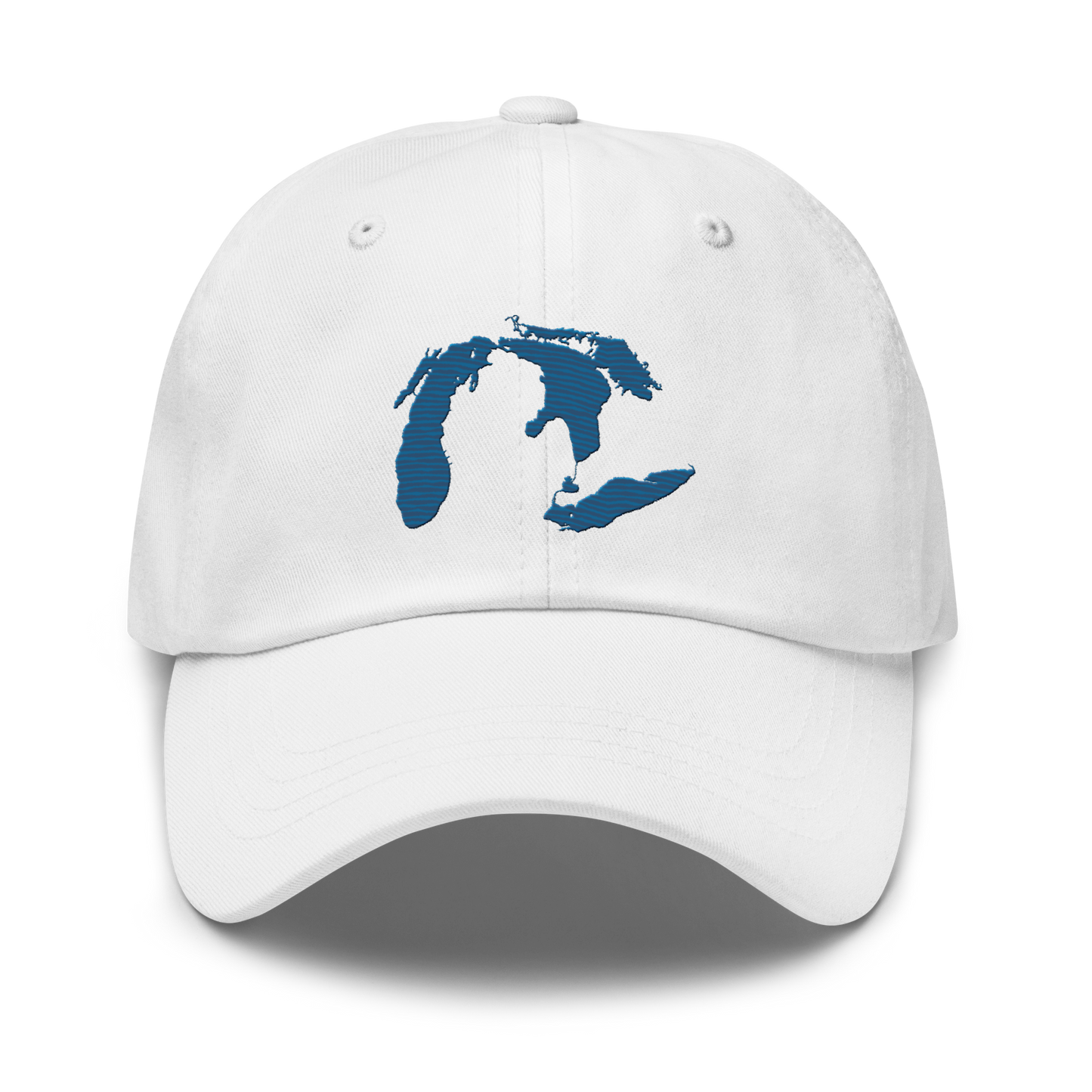 Michigan Lower Peninsula Dad Hat (w/ Lakes) | Blueberry