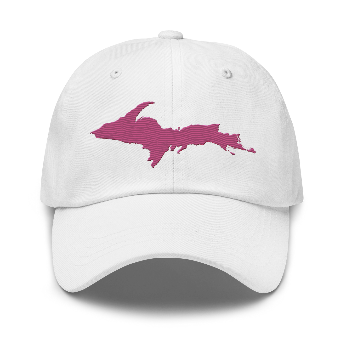 Upper Peninsula Dad Hat | Apple Blossom Pink