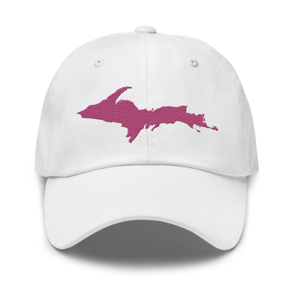 Upper Peninsula Dad Hat | Apple Blossom Pink