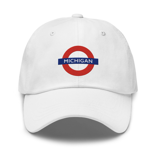 'Michigan' Dad Hat (London Tube Parody)