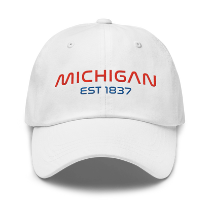 'Michigan EST 1837' Dad Hat | Space Agency Parody