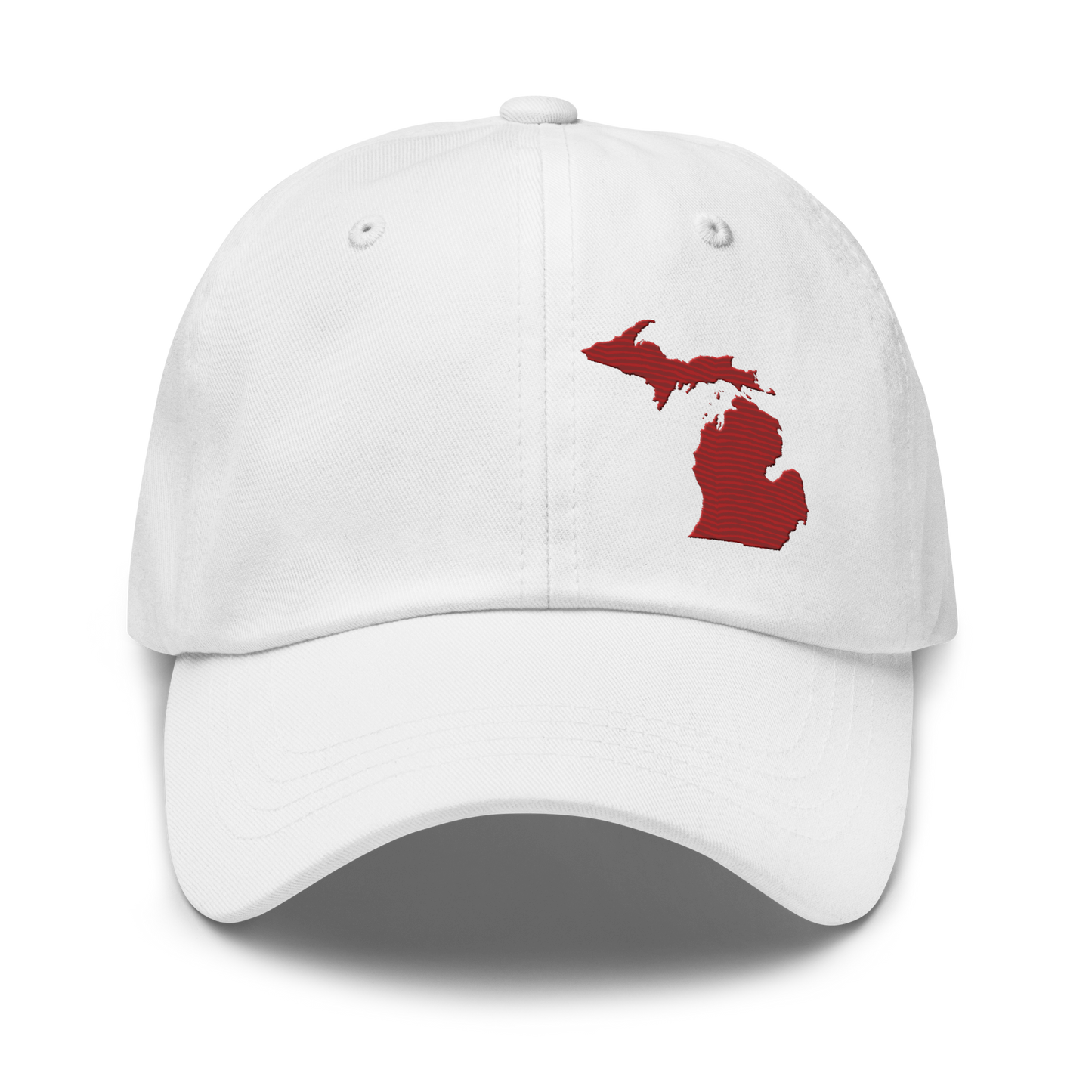 Michigan Dad Hat | Thimbleberry Red Outline