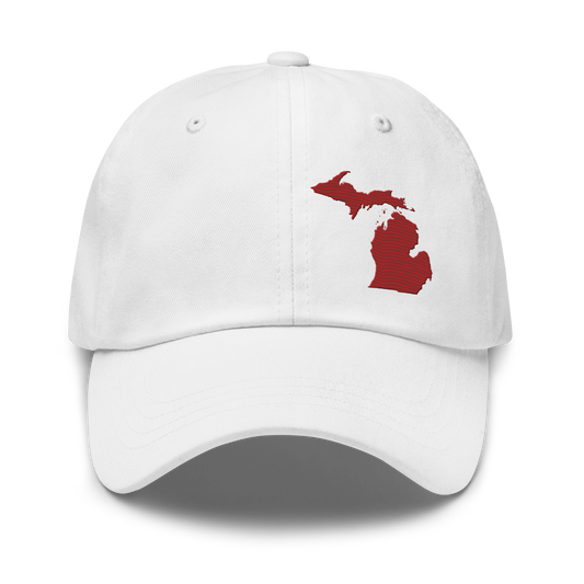 Michigan Dad Hat | Thimbleberry Red Outline