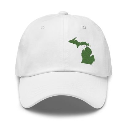 Michigan Dad Hat | Pine Green Outline