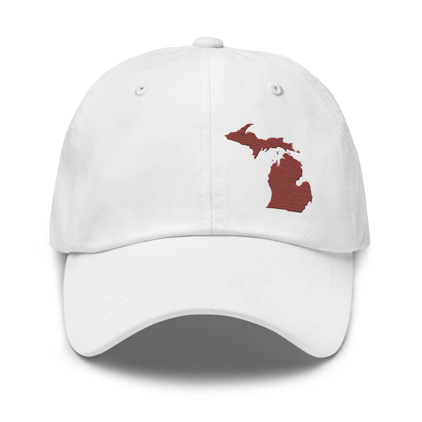 Michigan Dad Hat | Ore Dock Red Outline