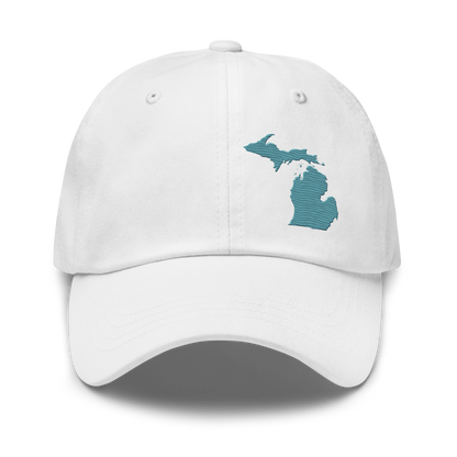 Michigan Dad Hat | Huron Blue Outline