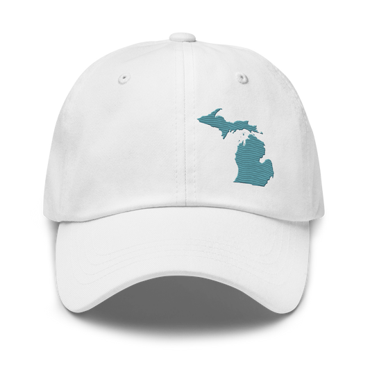 Michigan Dad Hat | Huron Blue Outline