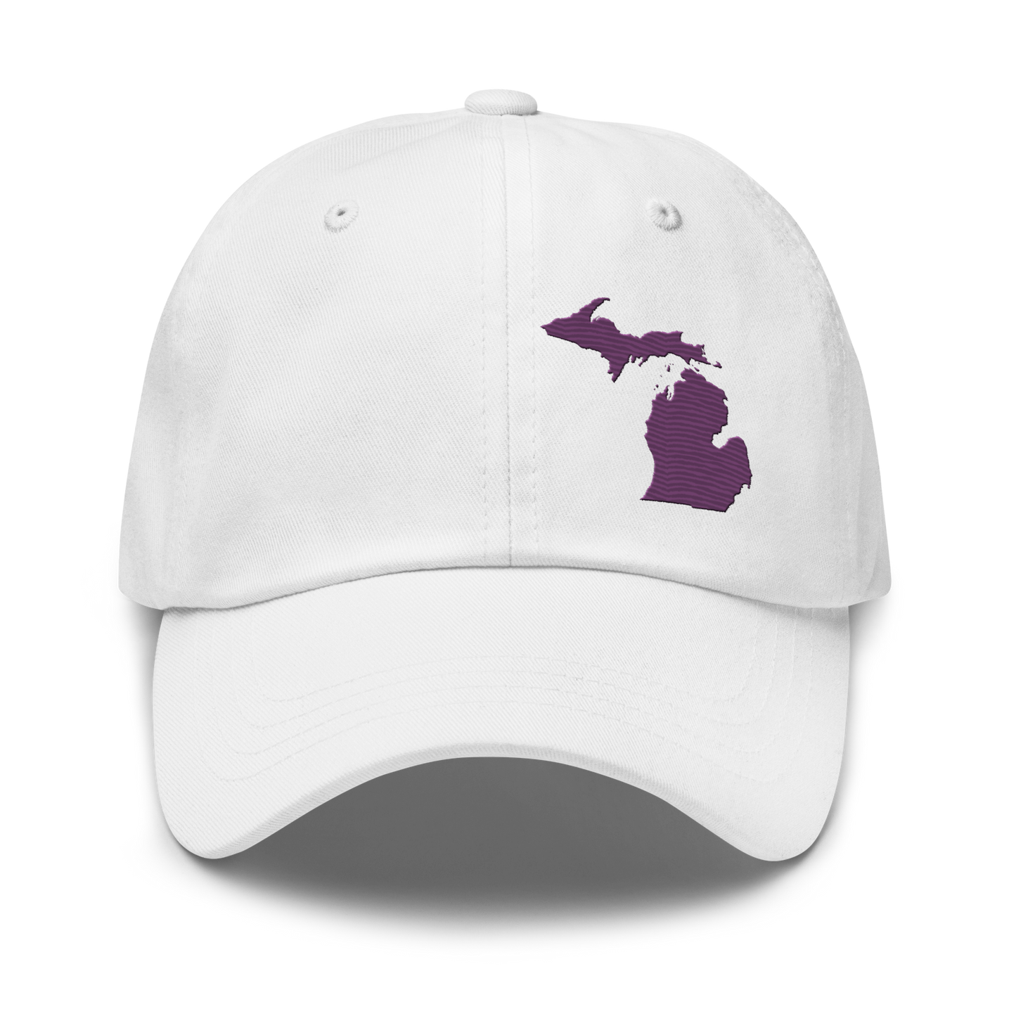 Michigan Dad Hat | Plum Outline