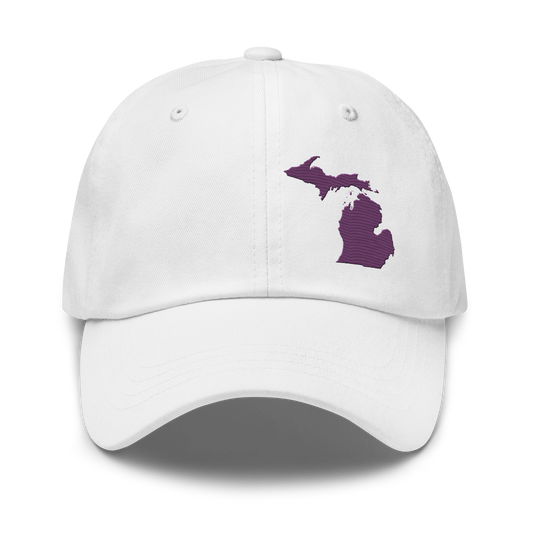 Michigan Dad Hat | Plum Outline