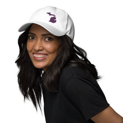 Michigan Dad Hat | Plum Outline