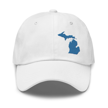 Michigan Dad Hat | Superior Blue Outline