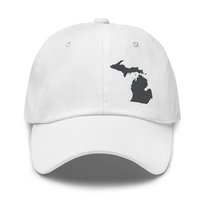 Michigan Dad Hat | Iron Ore Grey Outline