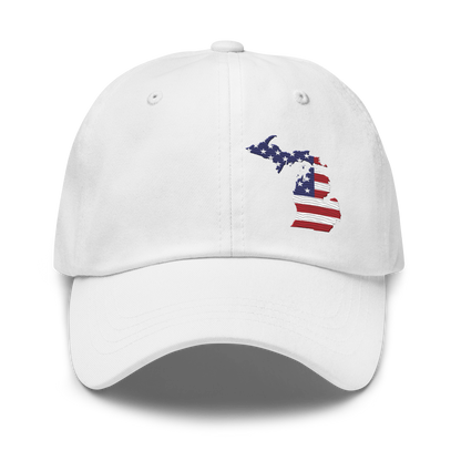 Michigan Dad Hat | Patriotic Outline