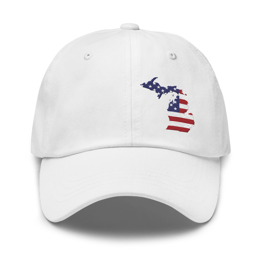 Michigan Dad Hat | Patriotic Outline