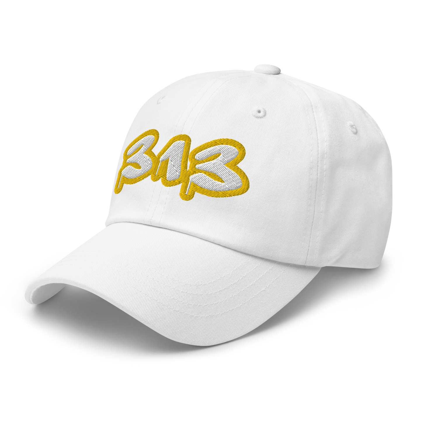 Detroit '313' Dad Hat (Tag Font w/ Gold Stroke)