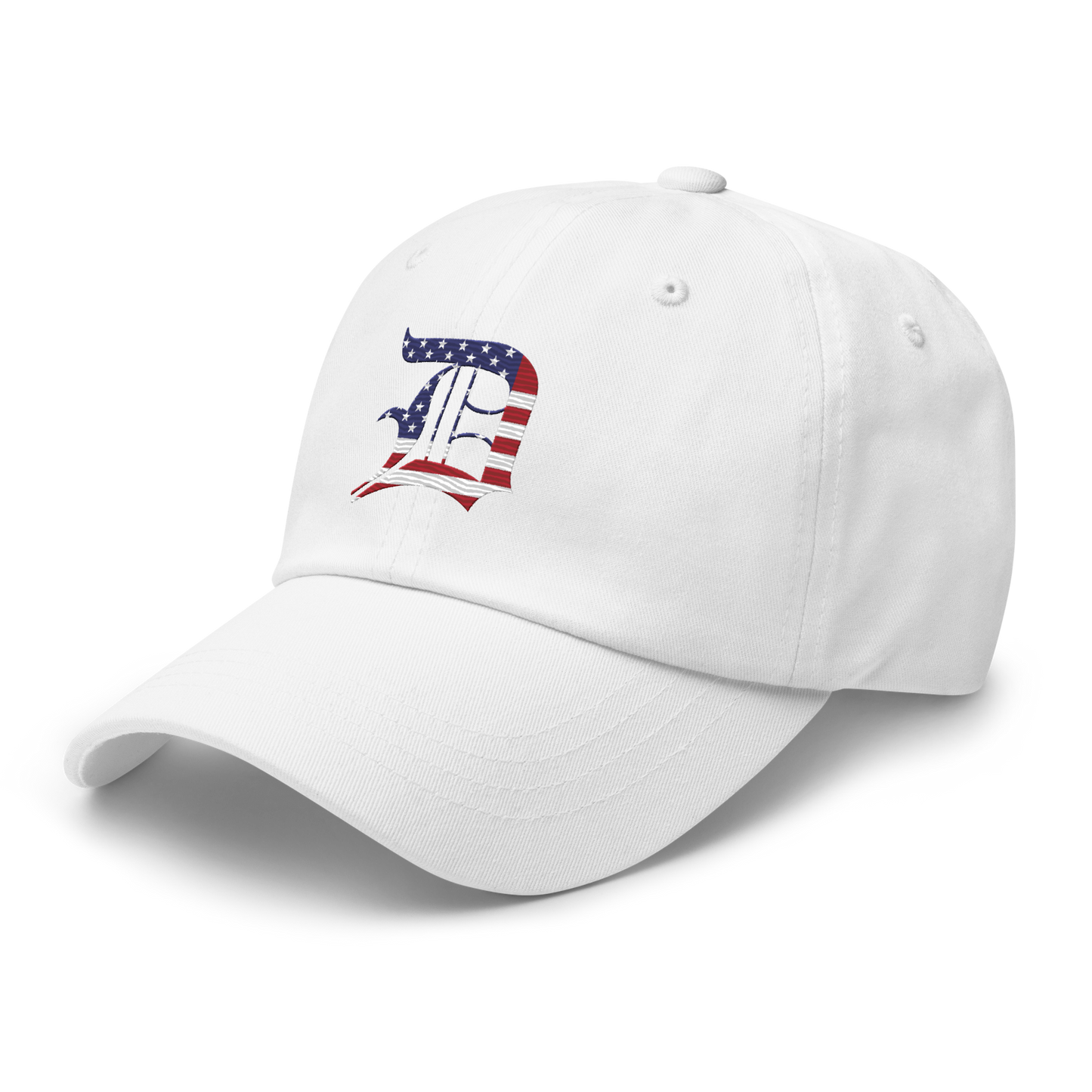 Detroit 'Old English D' Dad Hat (Patriotic Edition)