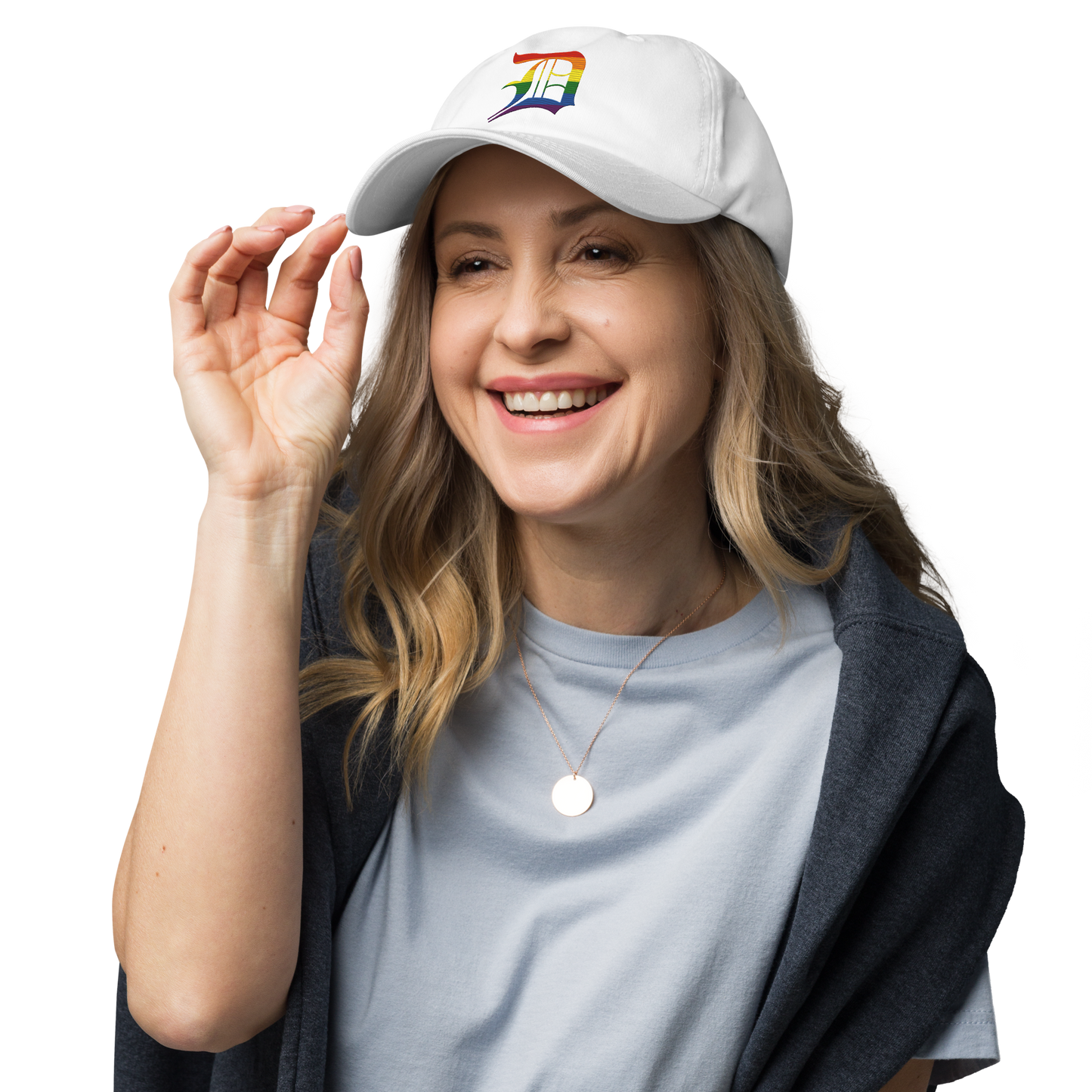 Detroit 'Old English D' Dad Hat (Rainbow Pride Edition)