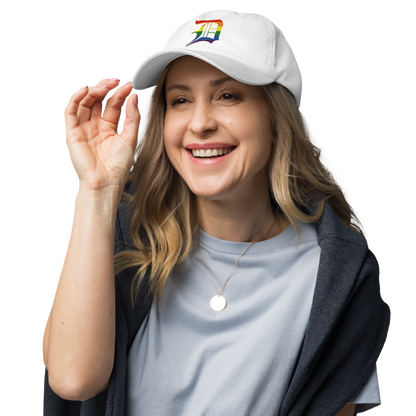 Detroit 'Old English D' Dad Hat (Rainbow Pride Edition)