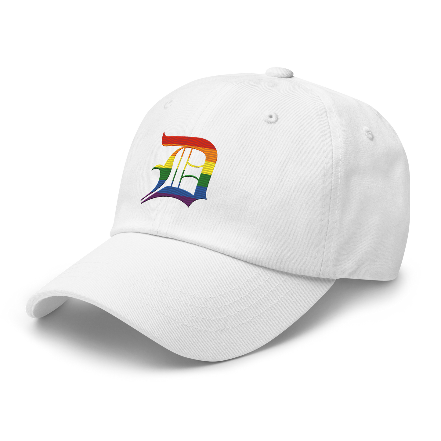 Detroit 'Old English D' Dad Hat (Rainbow Pride Edition)