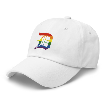 Detroit 'Old English D' Dad Hat (Rainbow Pride Edition)