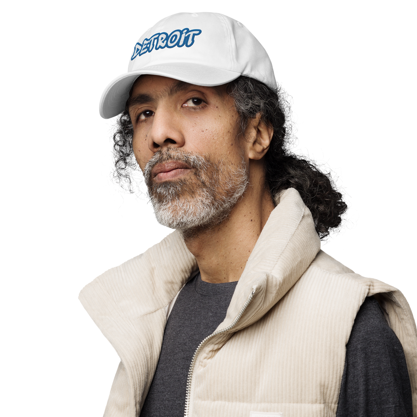 'Detroit' Dad Hat (Azure Tag Font)