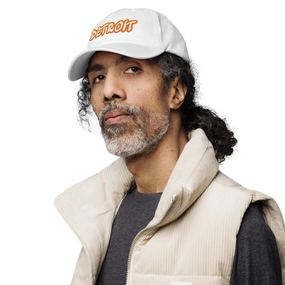 'Detroit' Dad Hat (Orange Tag Font)