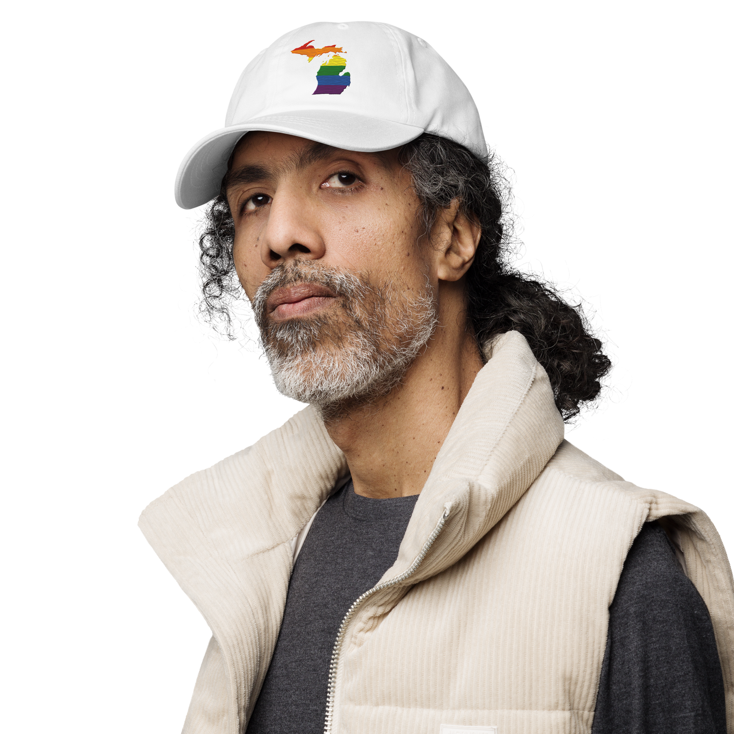 Michigan Dad Hat (Rainbow Pride Edition)