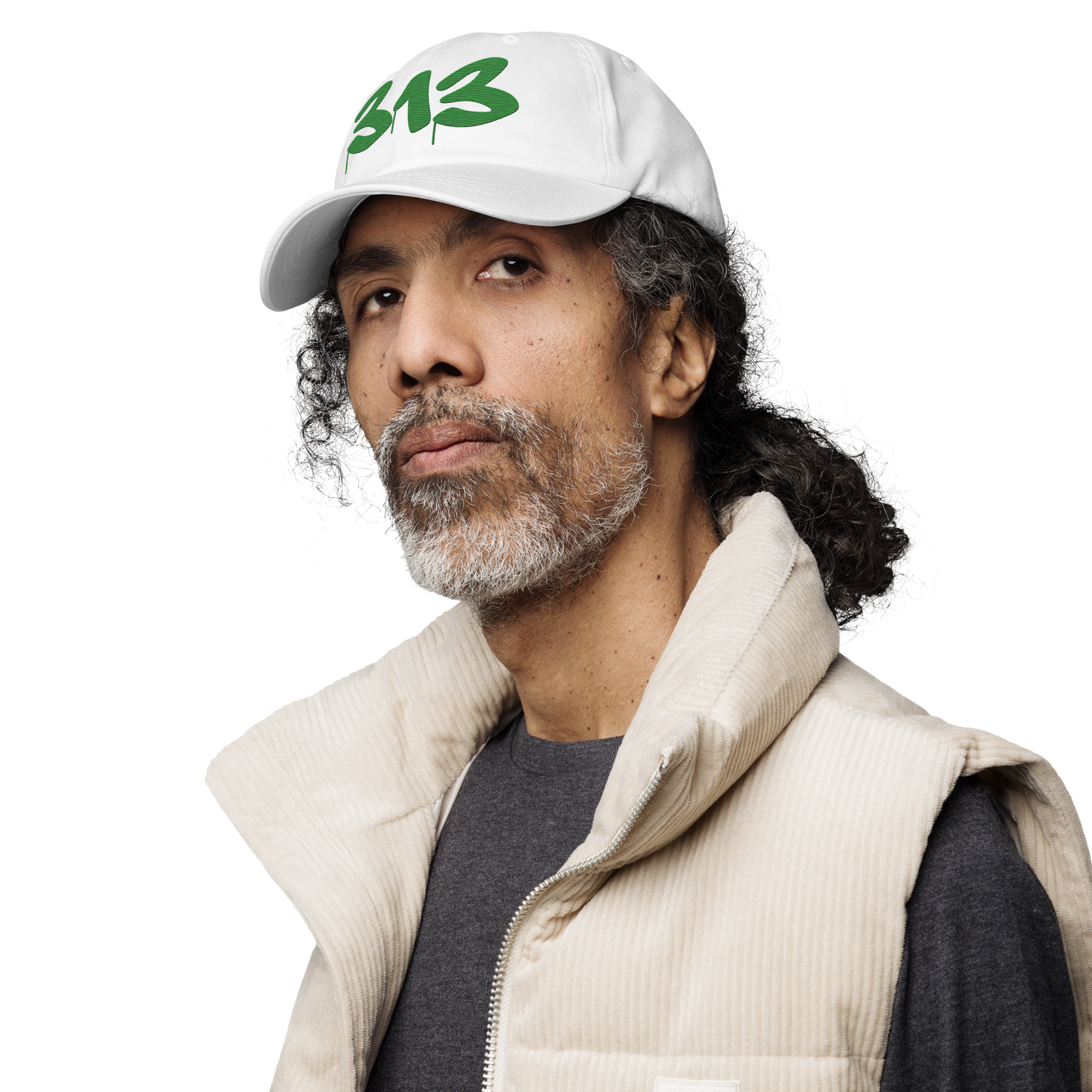 Detroit '313' Dad Hat (Tag Font) | Shamrock Green