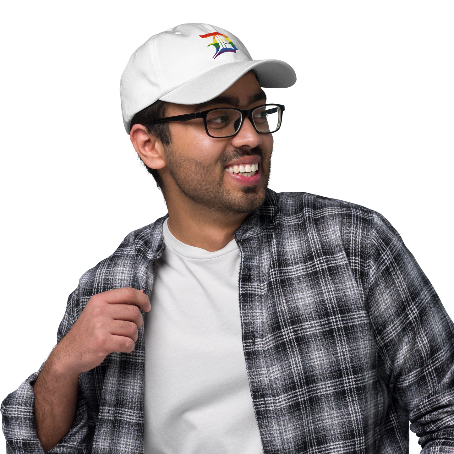 Detroit 'Old English D' Dad Hat (Rainbow Pride Edition)