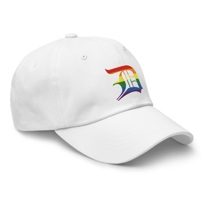 Detroit 'Old English D' Dad Hat (Rainbow Pride Edition)