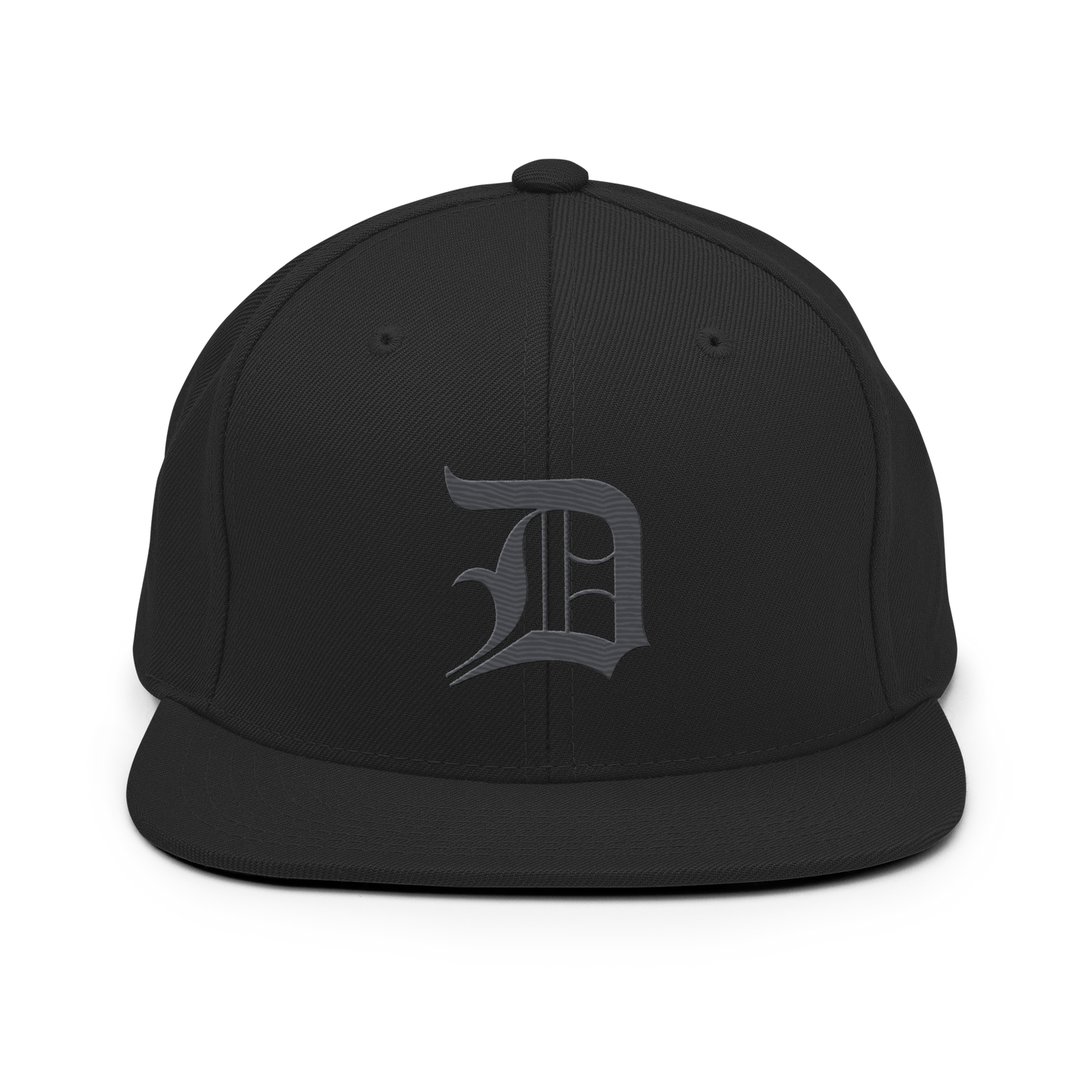 Detroit 'Old English D' Vintage Snapback (Iron Ore Grey)