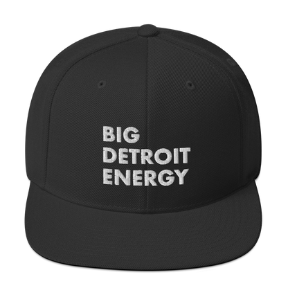 'Big Detroit Energy' Vintage Snapback (White Emb.)