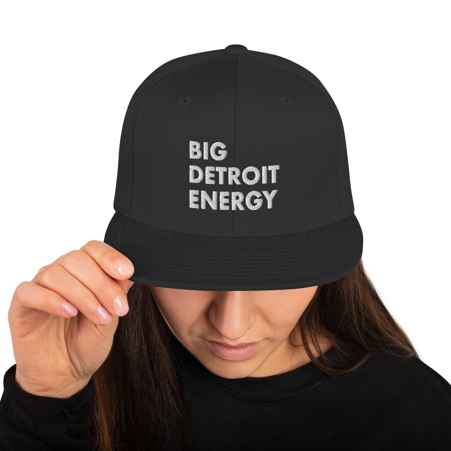 'Big Detroit Energy' Vintage Snapback (White Emb.)