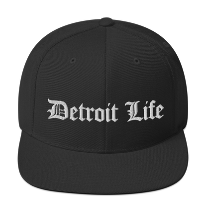 'Detroit Life' Vintage Snapback (Horizontal) | 6-Panel